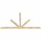 Ekena Millwork Saratoga Rough Sawn Timber Gable Bracket, Douglas Fir, 96"W x 56"H x 2"D x 4"F, 14/12 Pitch GBW096X56X0204SAR00RDF - alternate 4